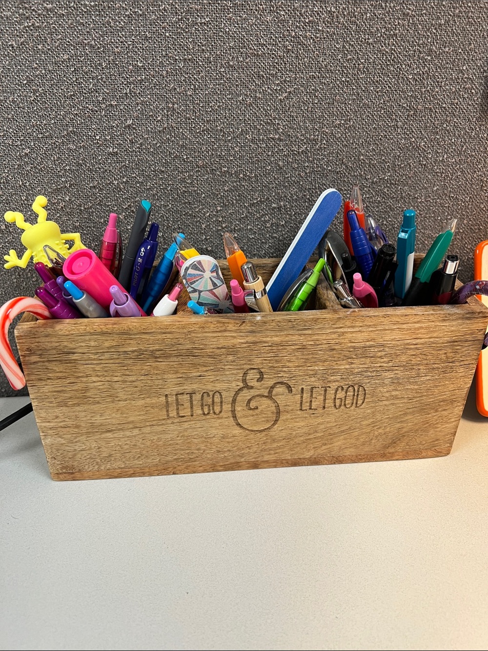 thirty-one Wooden Desk Organizer in Natural Brown
